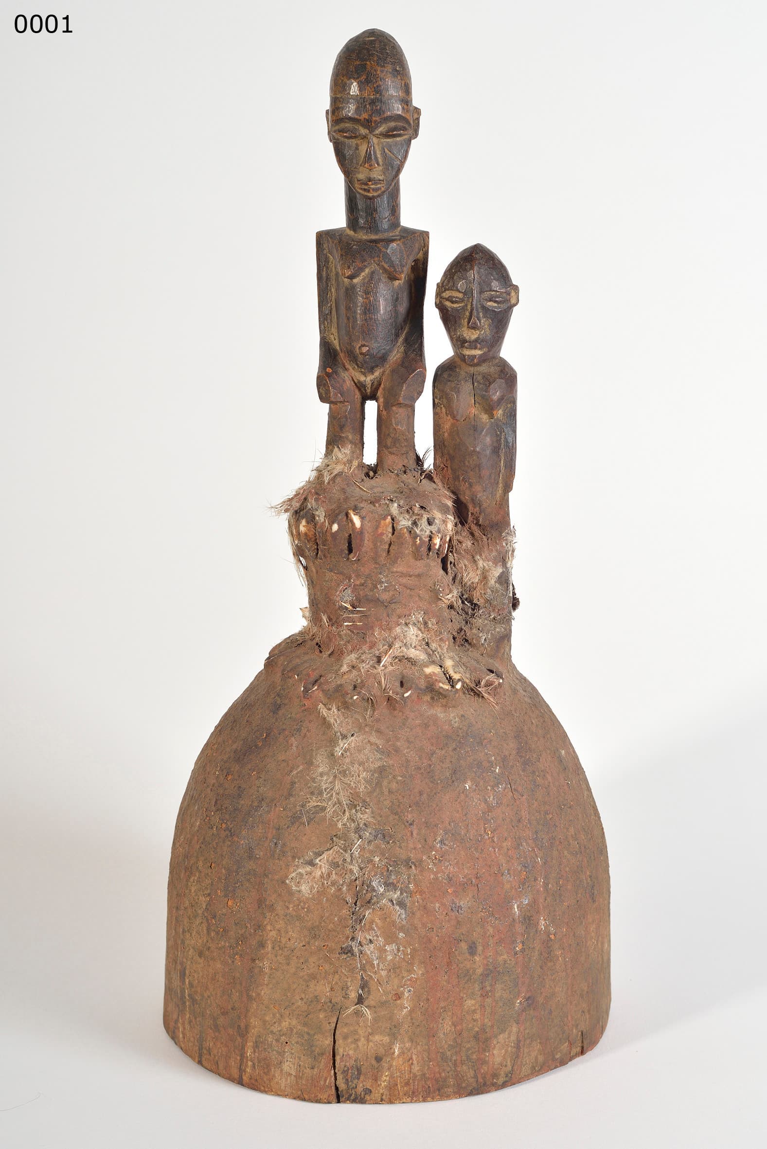 Lobi — shrine altar with BATEKE couple