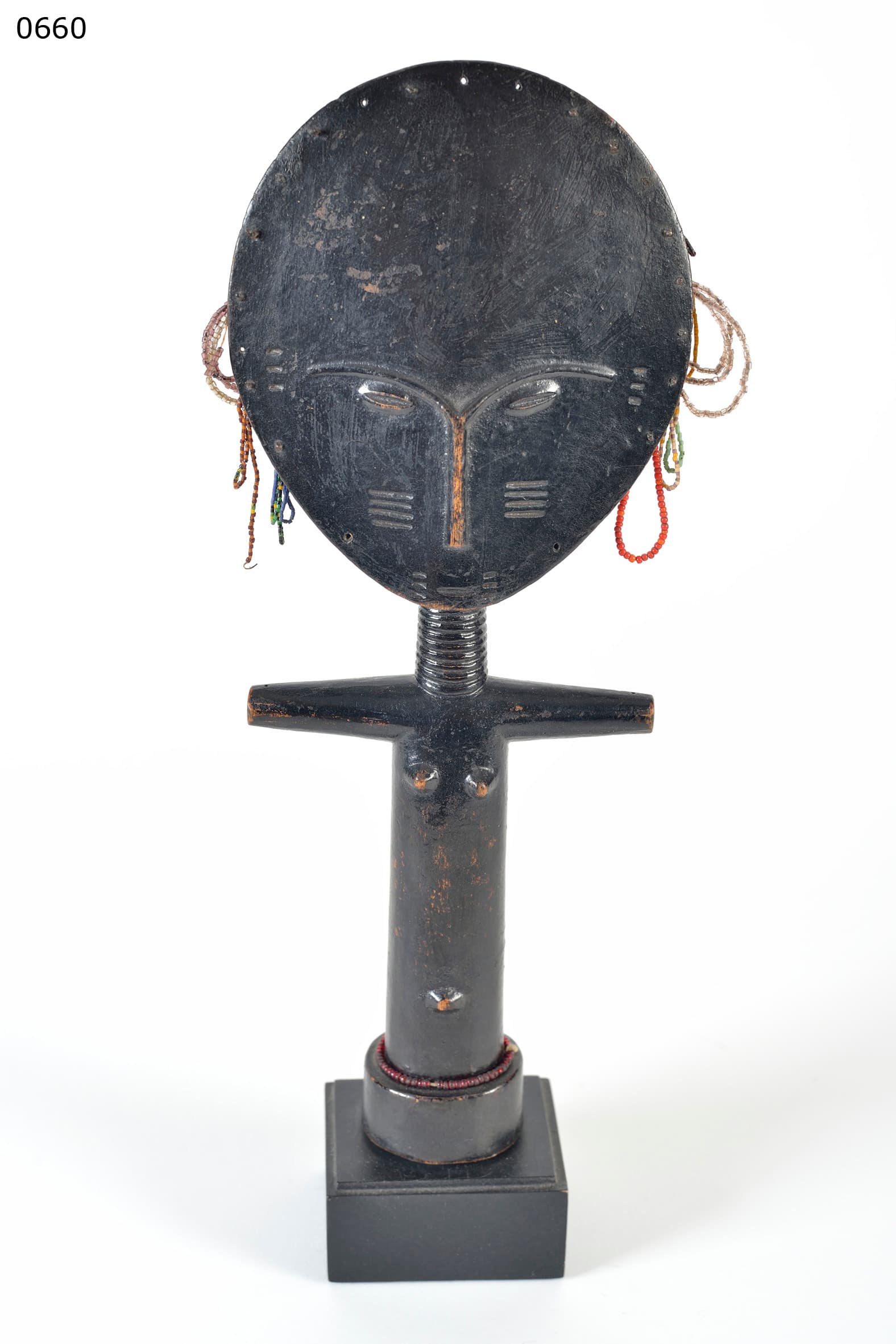 ASANTE — Akua-ba fertility doll (Asante disc-head variant - missing from Excel, identified stylistically)