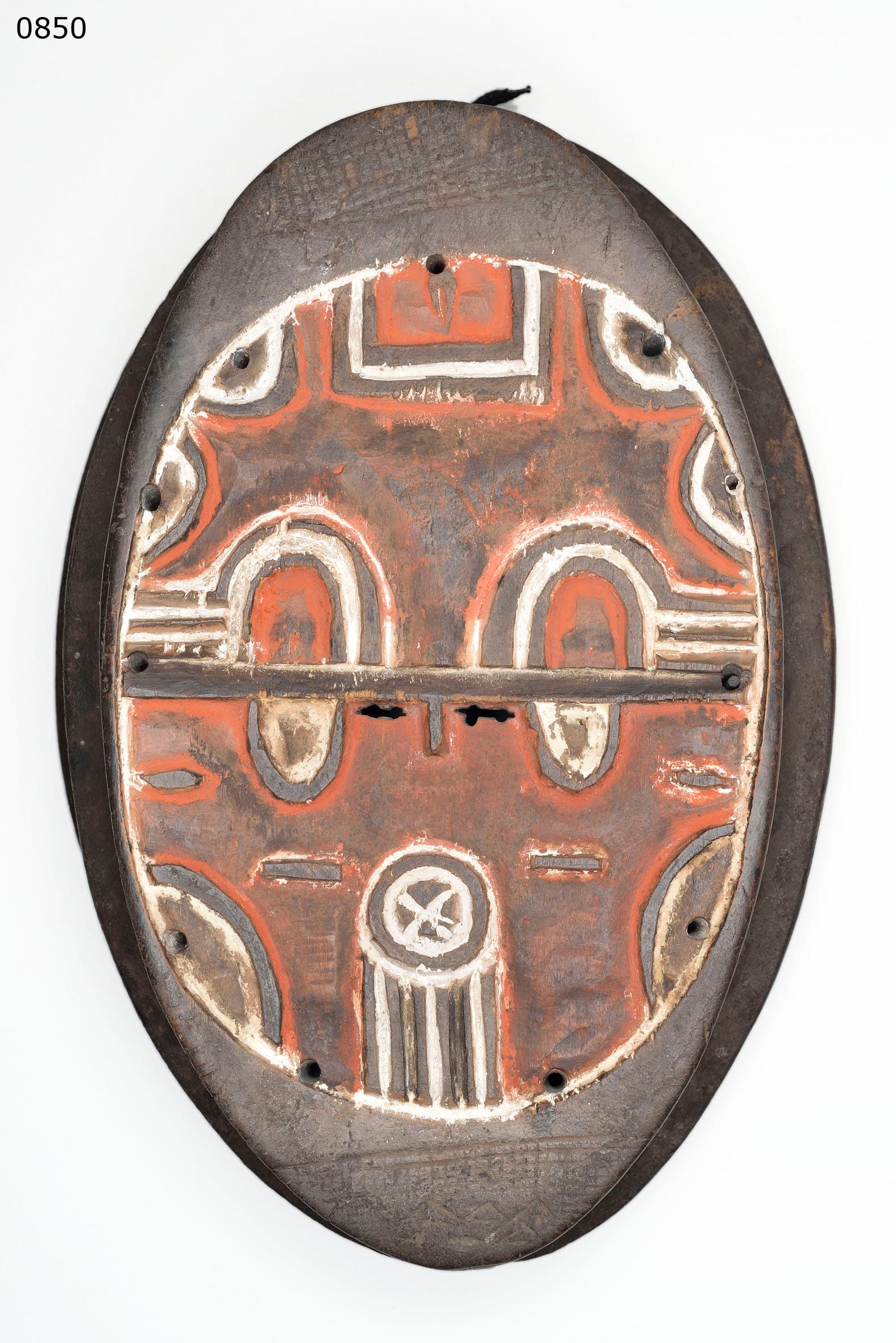 Tsaye/Teke — mask called KIDUMU (very rare, probably one of a kind, has very special fringes)