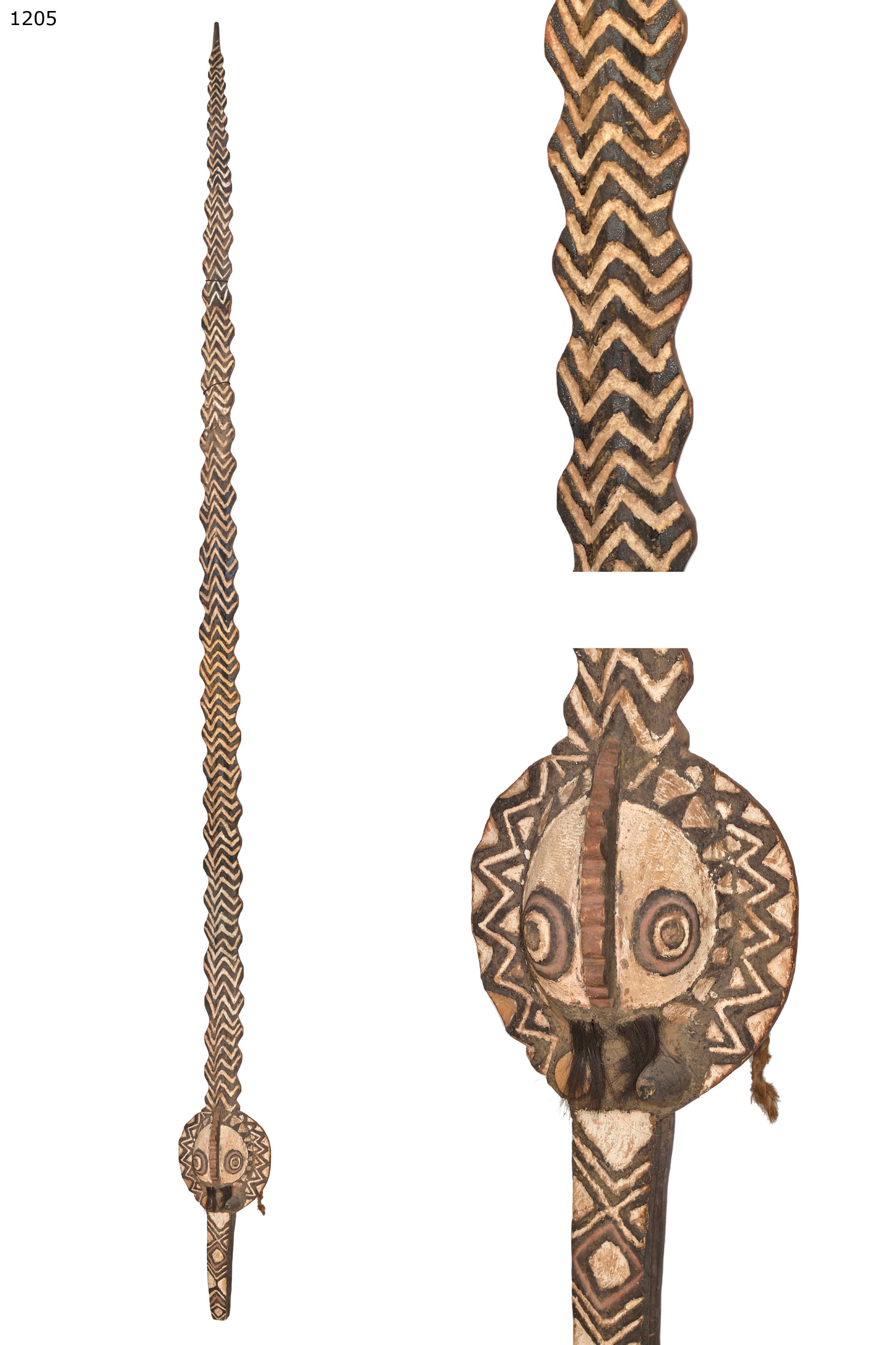 BWA — masque serpent vertical