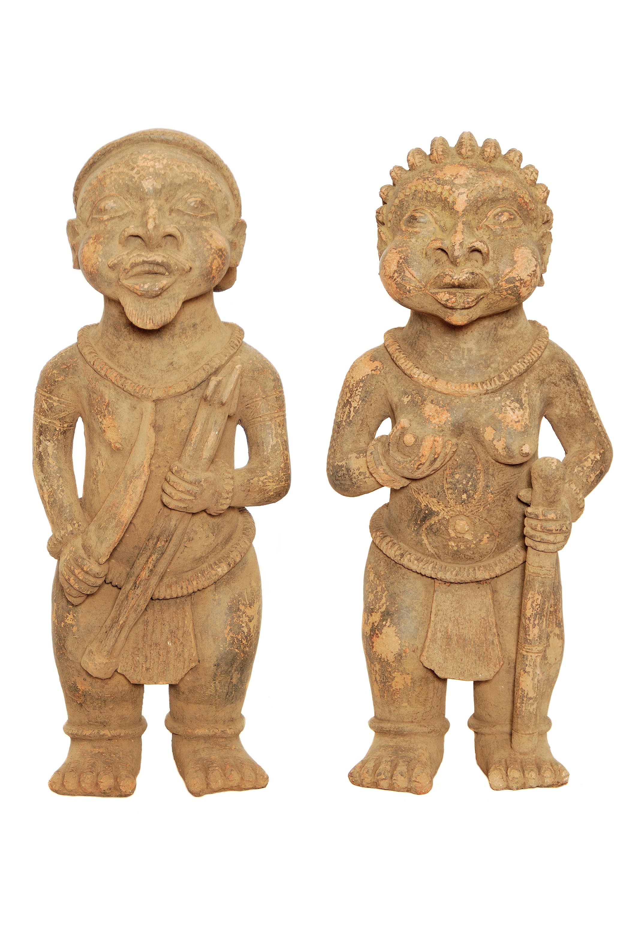 Bamum — Clay Figure Pair